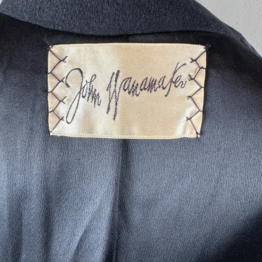 Vintage 1960s Cuddle Coat Black Shawl Collar Long Coat John Wanamaker S/M - Picture 7 of 8